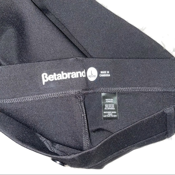 NWOT Betabrand Pants Black Size Large Petite - Picture 3 of 3